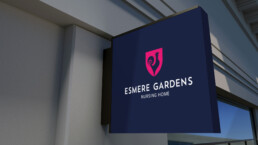 Marketing for Care Homes, Esmere Gardens Sinage